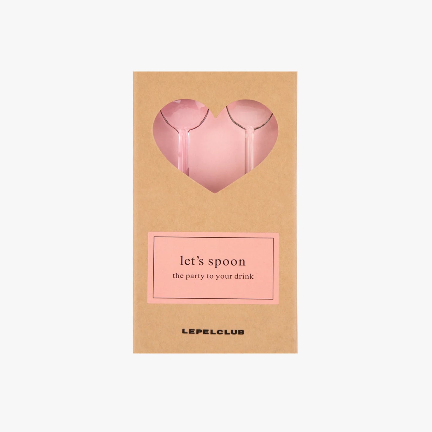 Lepelclub Set of Two Heart Spoons