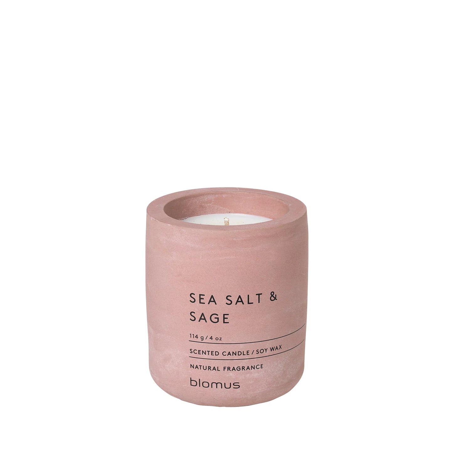 blomus sea salt and sage scented candle 114g 