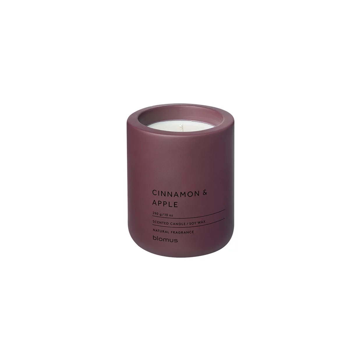 blomus cinnamon and apple scented candle 114g