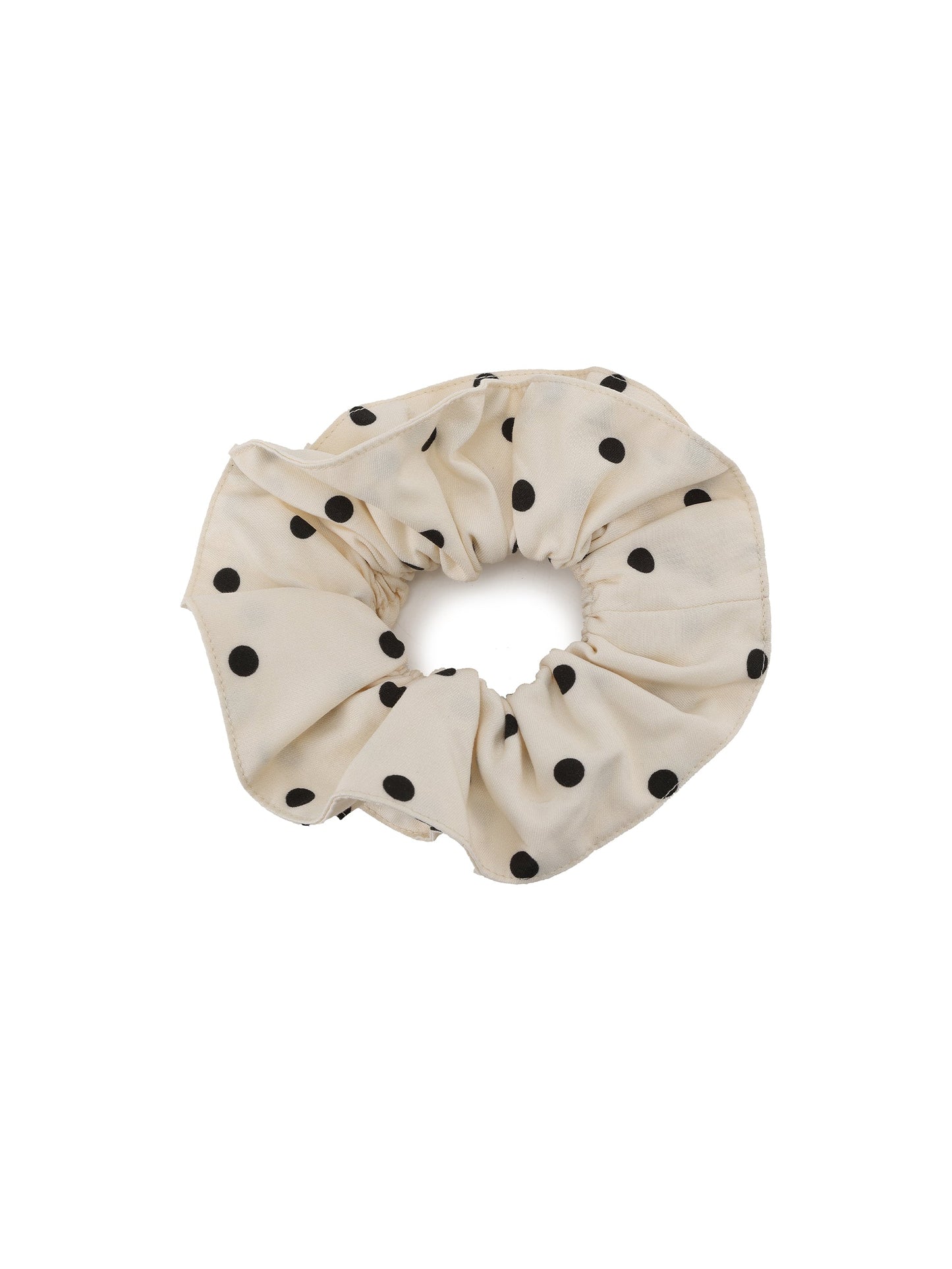 CUBIC Polka Dot Hair Tie - Beige