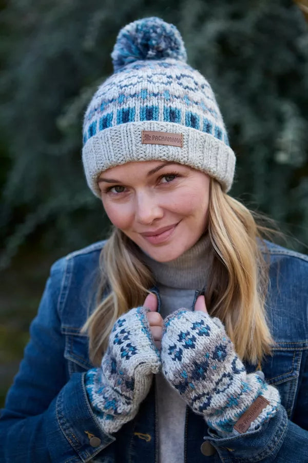 Pachamama Loch Fyne Pure Merino Handwarmer Blue