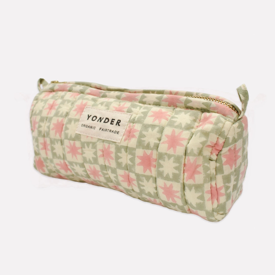 YONDER Quilted Barrel Case - Peppermint Pinwheel