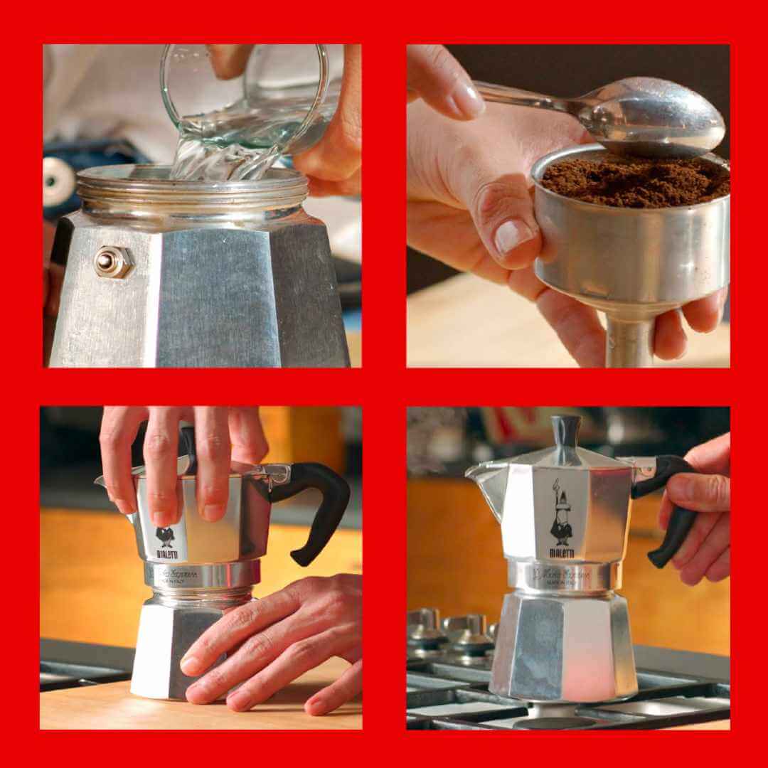 BIALETTI Moka Express Silver 3 Cup
