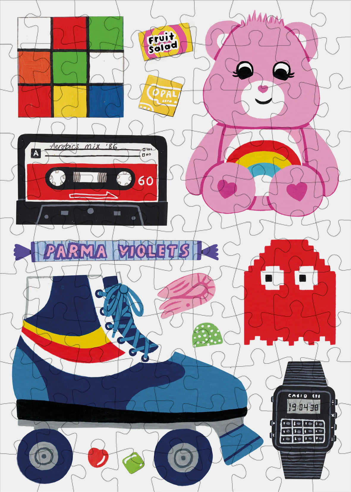 Happily RETRO 80's - 99 Piece Mini Jigsaw Puzzle