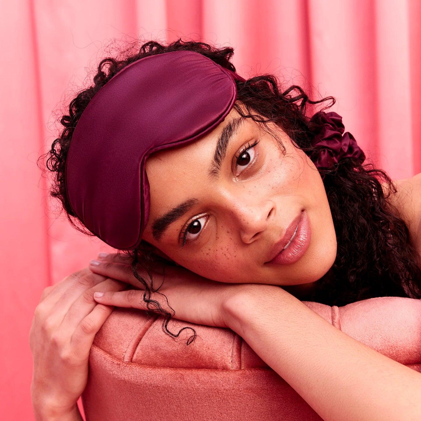 Slip Contour Sleep Mask - Crimson