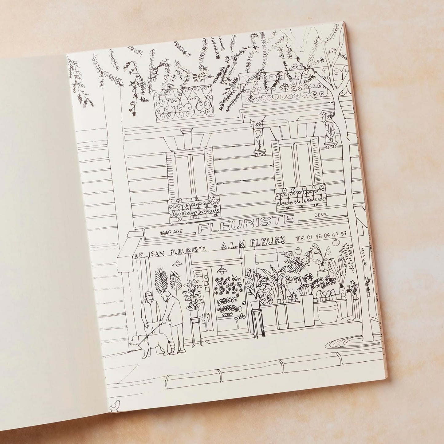 A Collection of Beautiful Parisian Images to Colour by Zoé de Las Case