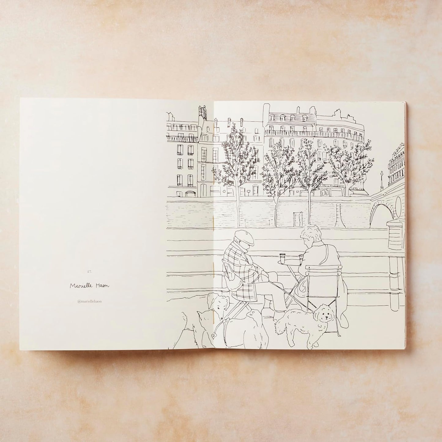 A Collection of Beautiful Parisian Images to Colour by Zoé de Las Case