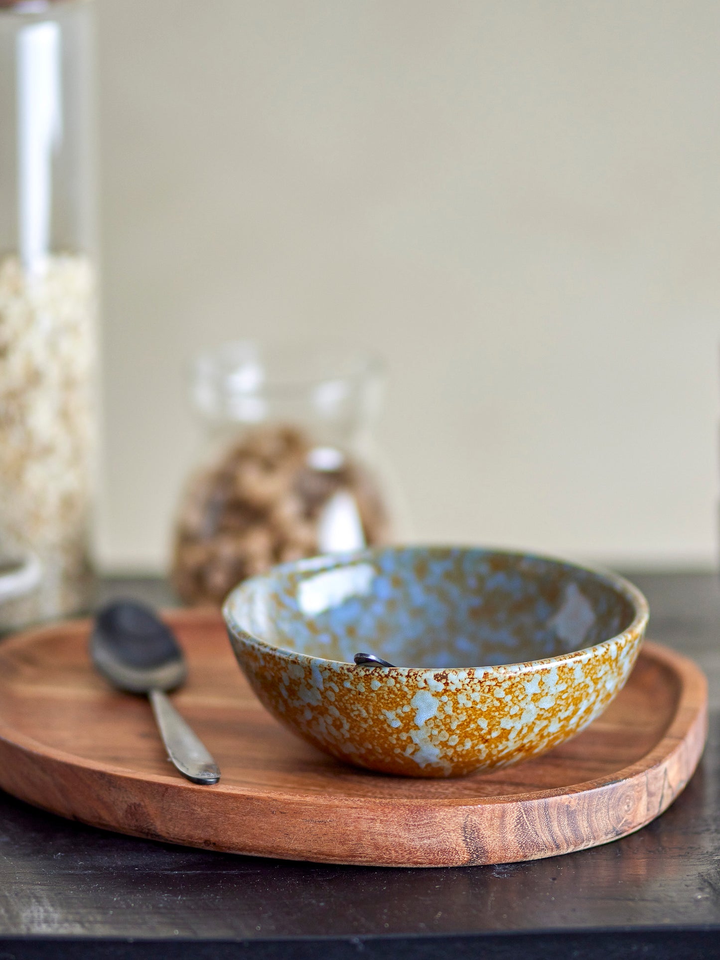 Bloomingville Paula Stoneware Blue Splatter Bowl