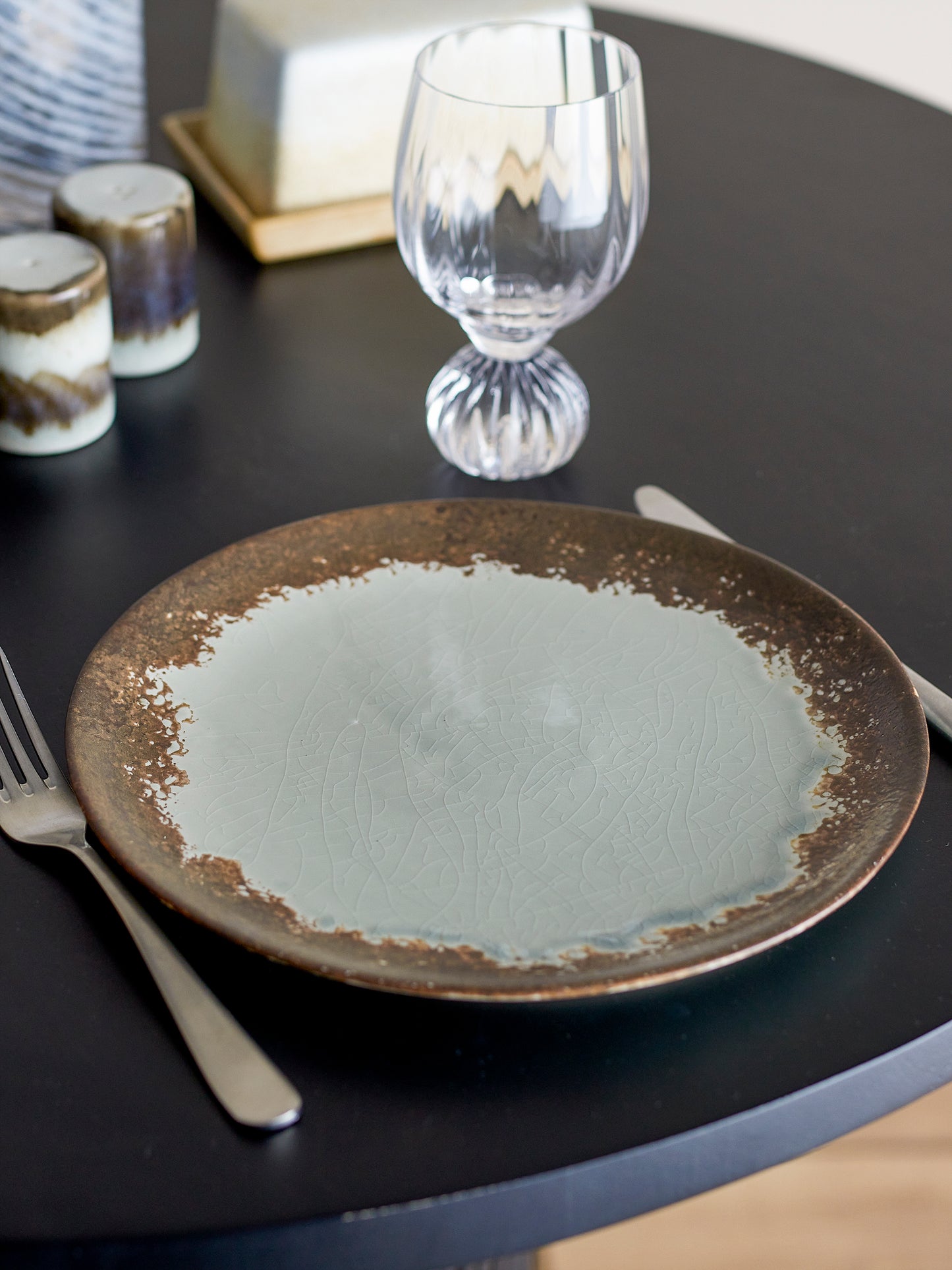 Bloomingville Paula Stoneware Plate - Brown