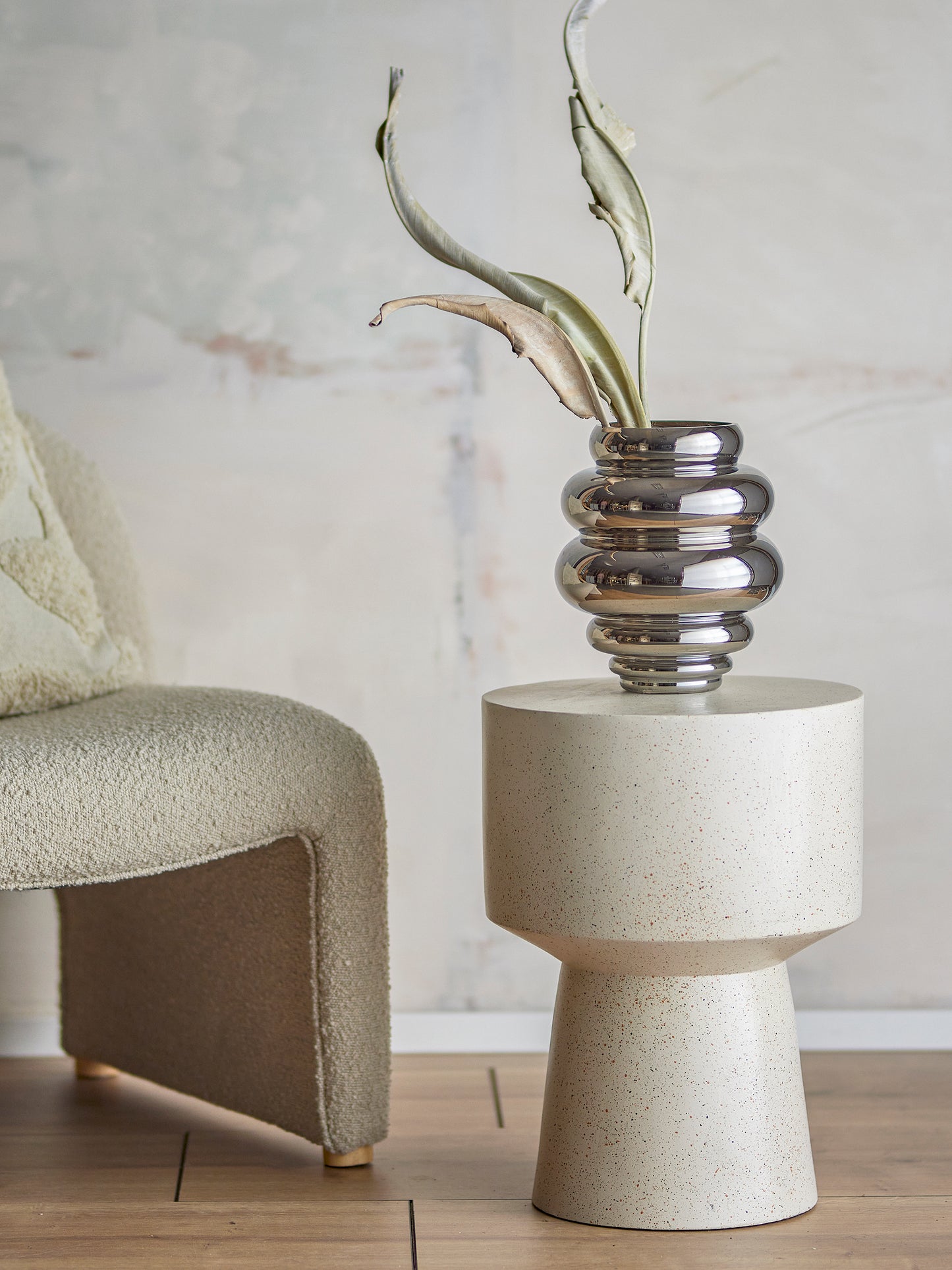 Bloomingville Zorya Vase - Silver/Glass