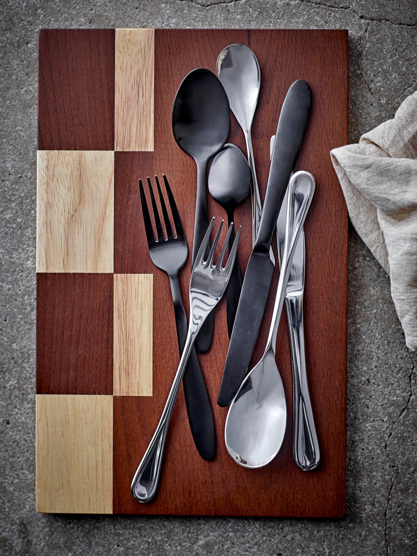 Bloomingville Frea Cutlery Set Stainless Steel Black