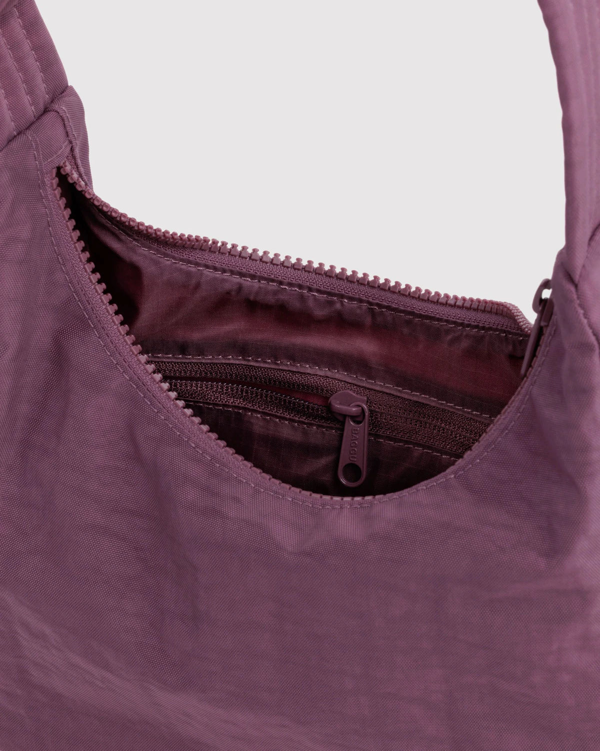 BAGGU Mini Nylon Shoulder Bag - Wild Plum