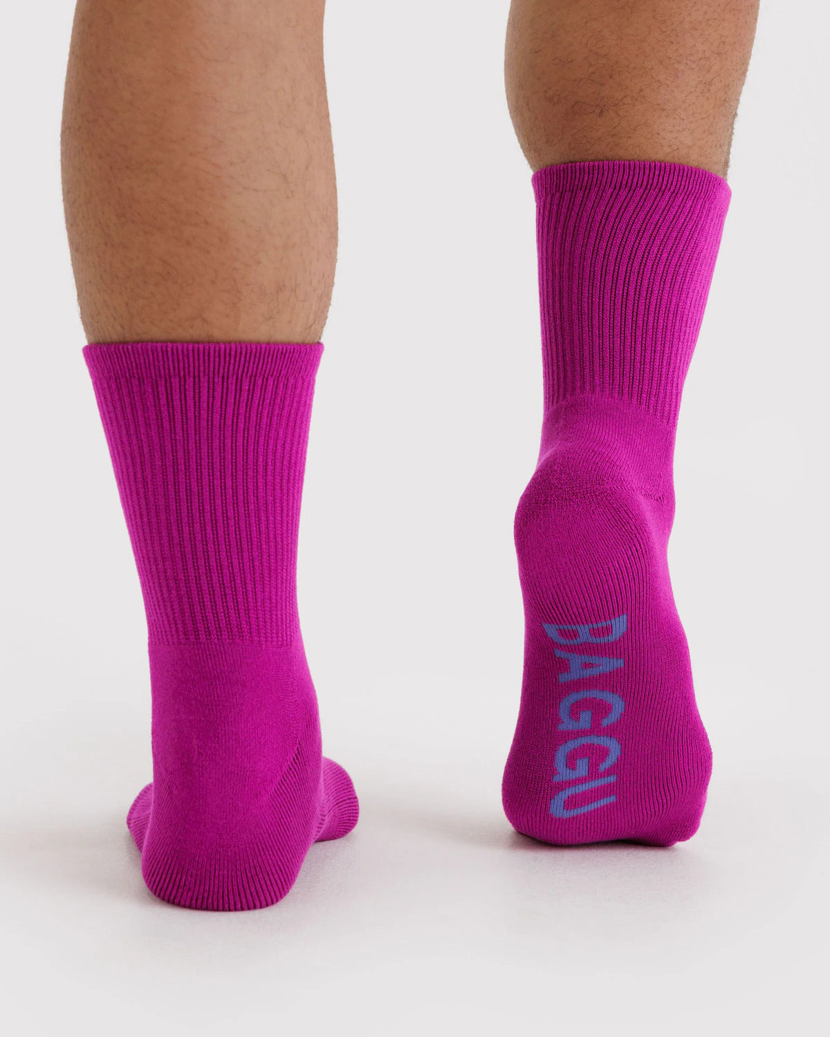 BAGGU Adult Ribbed Socks - Deep Fuchsia