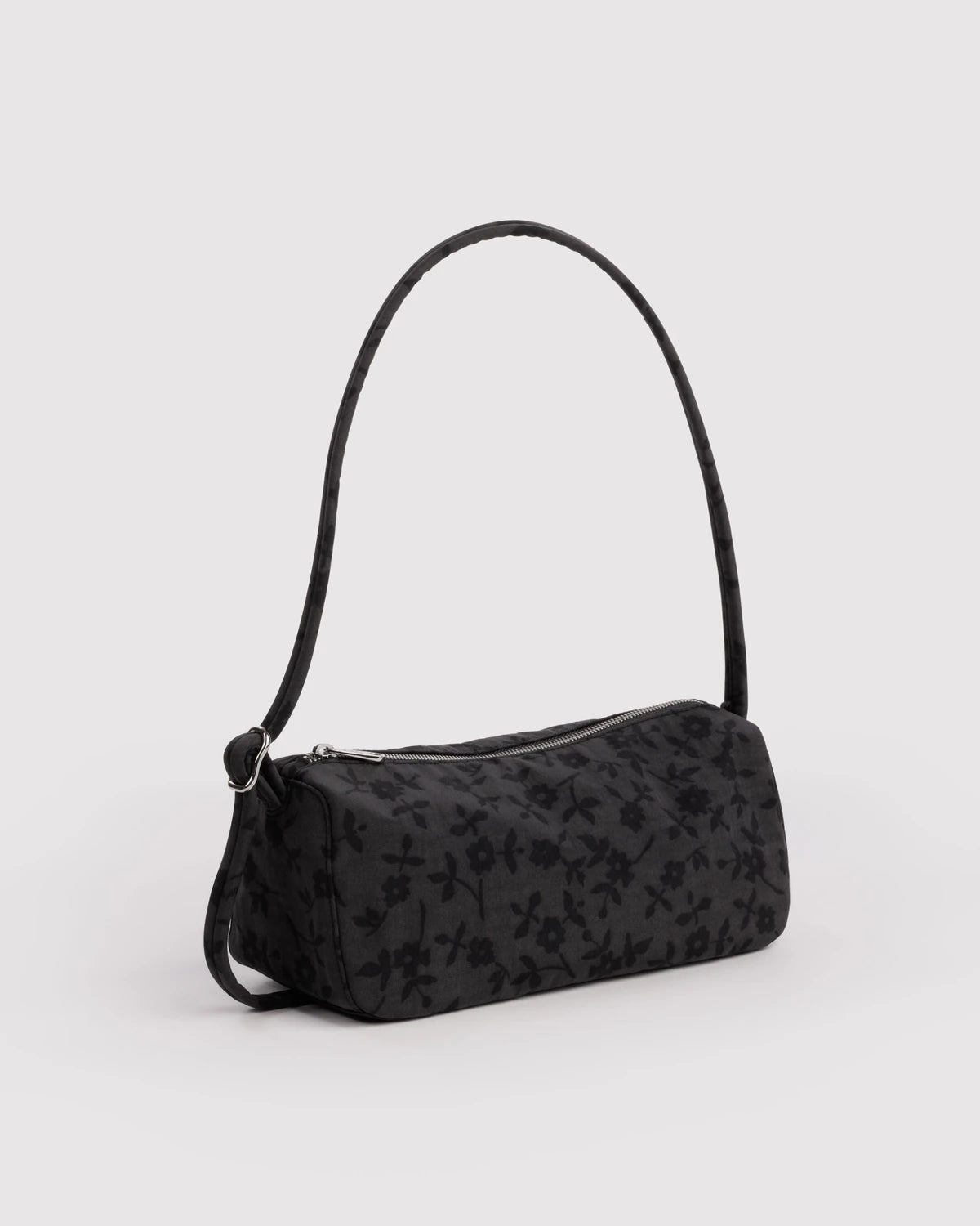 BAGGU Nylon Loaf Bag - Charcoal Ditsy Floral