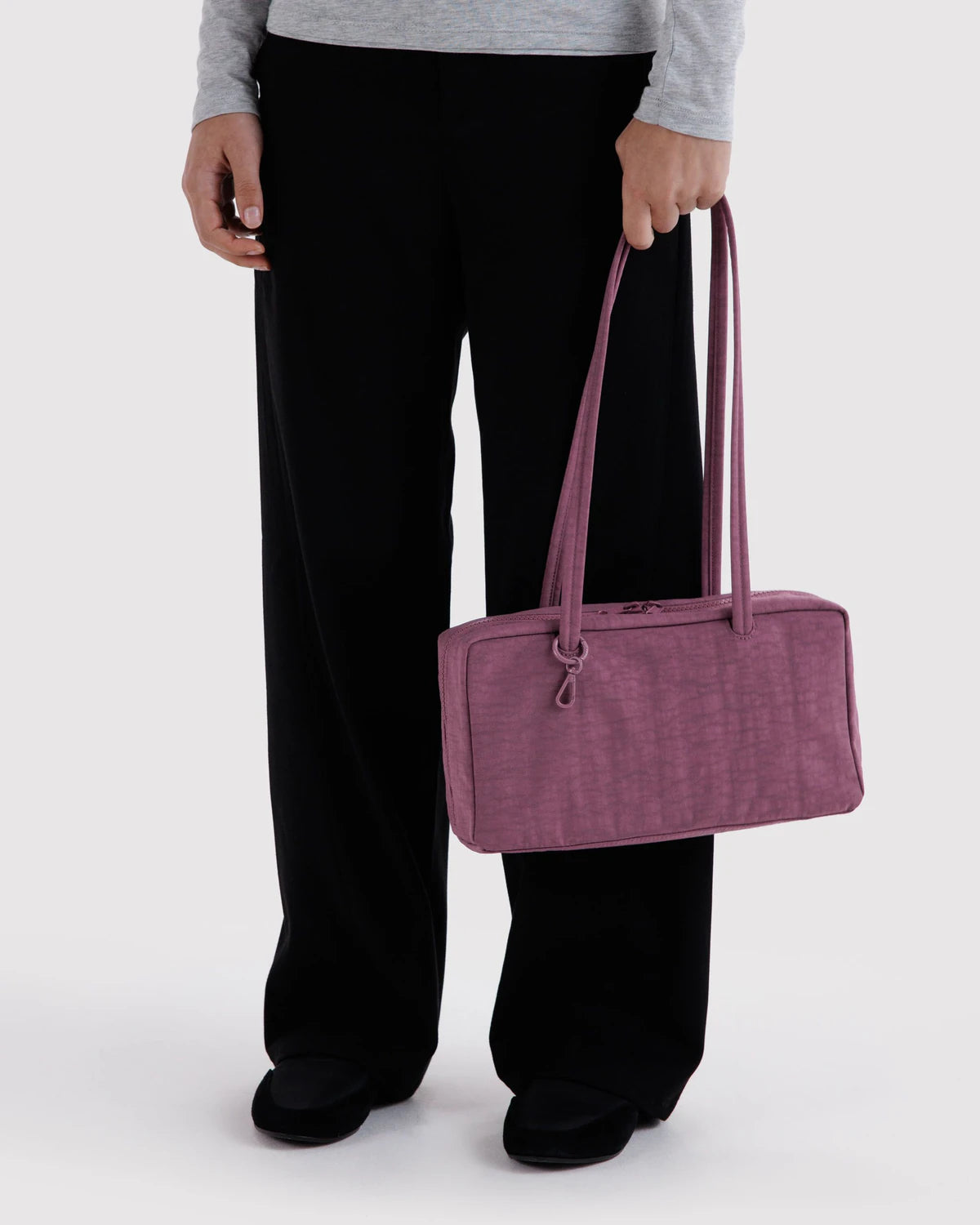 BAGGU Nylon Bowler Bag - Wild Plum