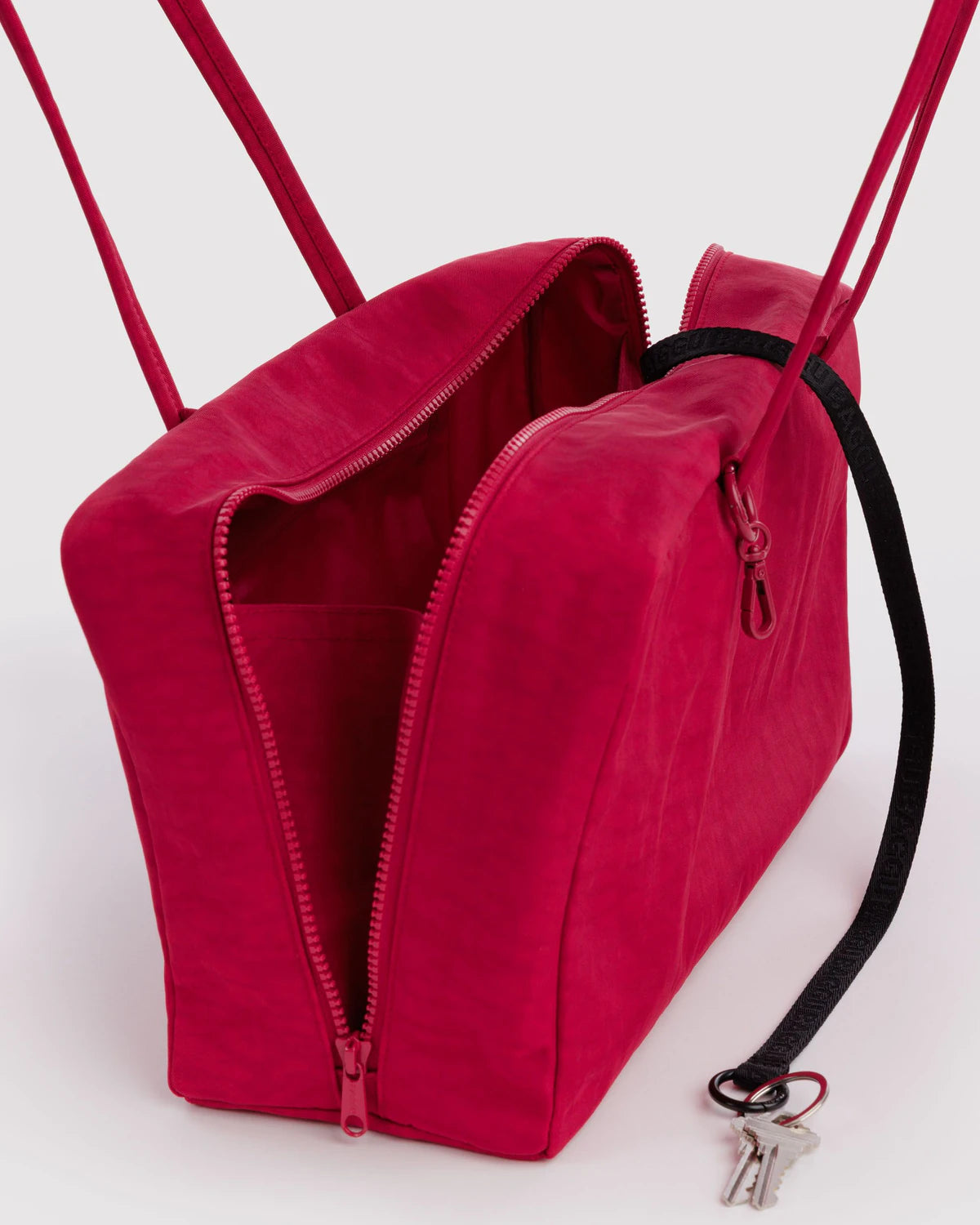 BAGGU Medium Nylon Bowler Bag - Cherry