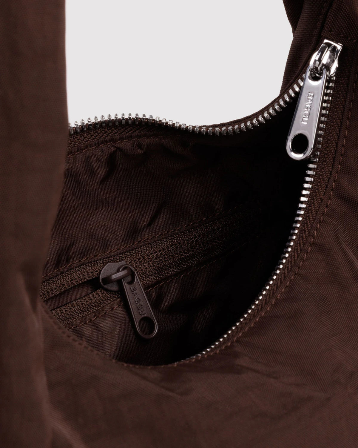 BAGGU Small Nylon Meringue Bag - Coffee