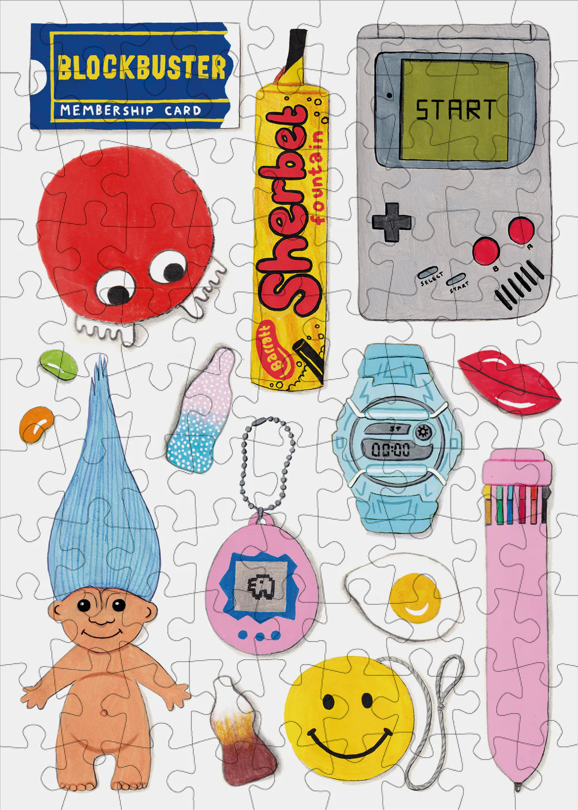 Happily RETRO 90's - 99 Piece Mini Jigsaw Puzzle