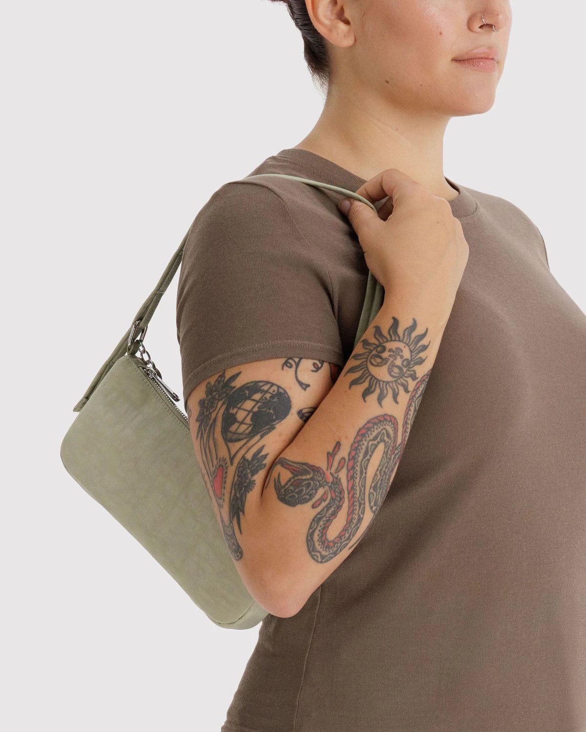 BAGGU Nylon Pochette - Celadon