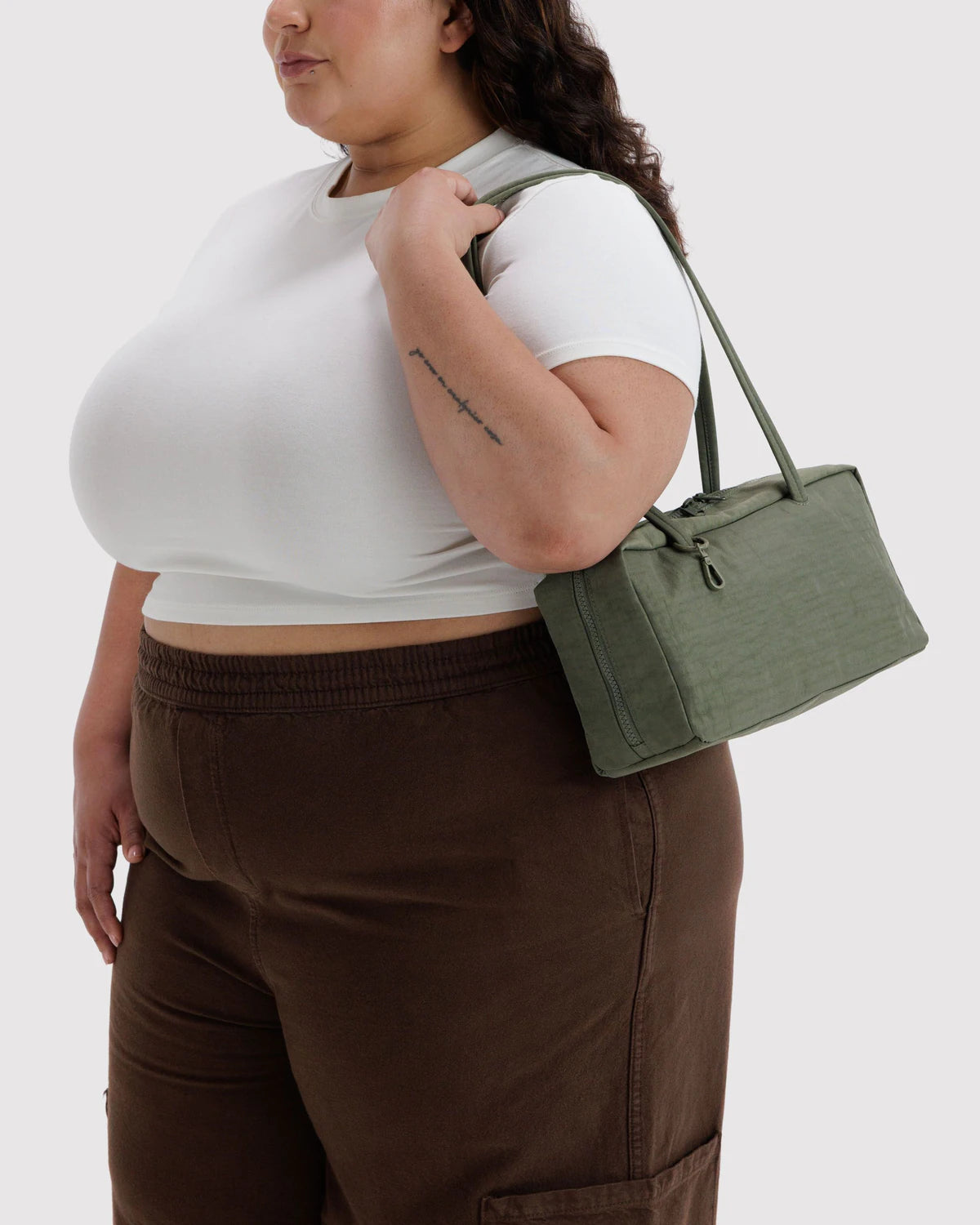 BAGGU Nylon Bowler Bag - Caper