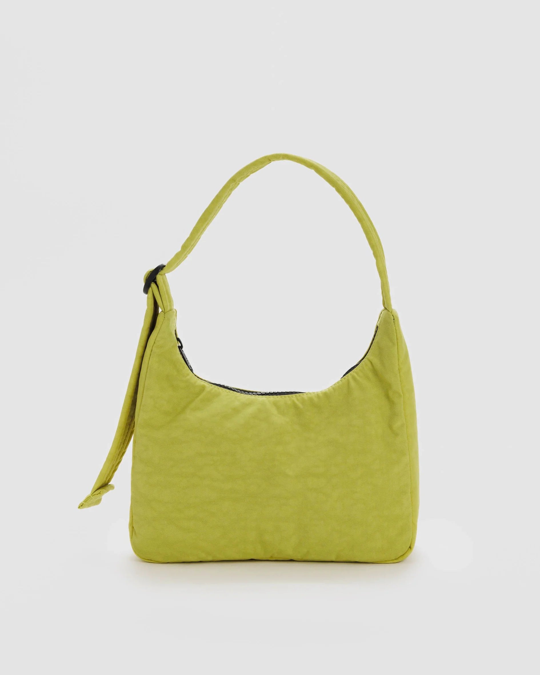 BAGGU mini nylom shoulder bag in lemongrass green