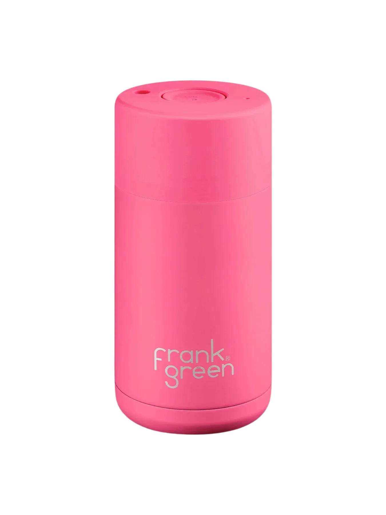 Frank Green Ceramic Reusable Cup 355ml - Bubblegum Blast Push Button Lid