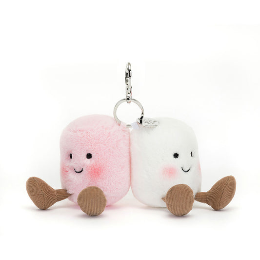 Jellycat Amuseables Pair of Marshmalows bag charm 