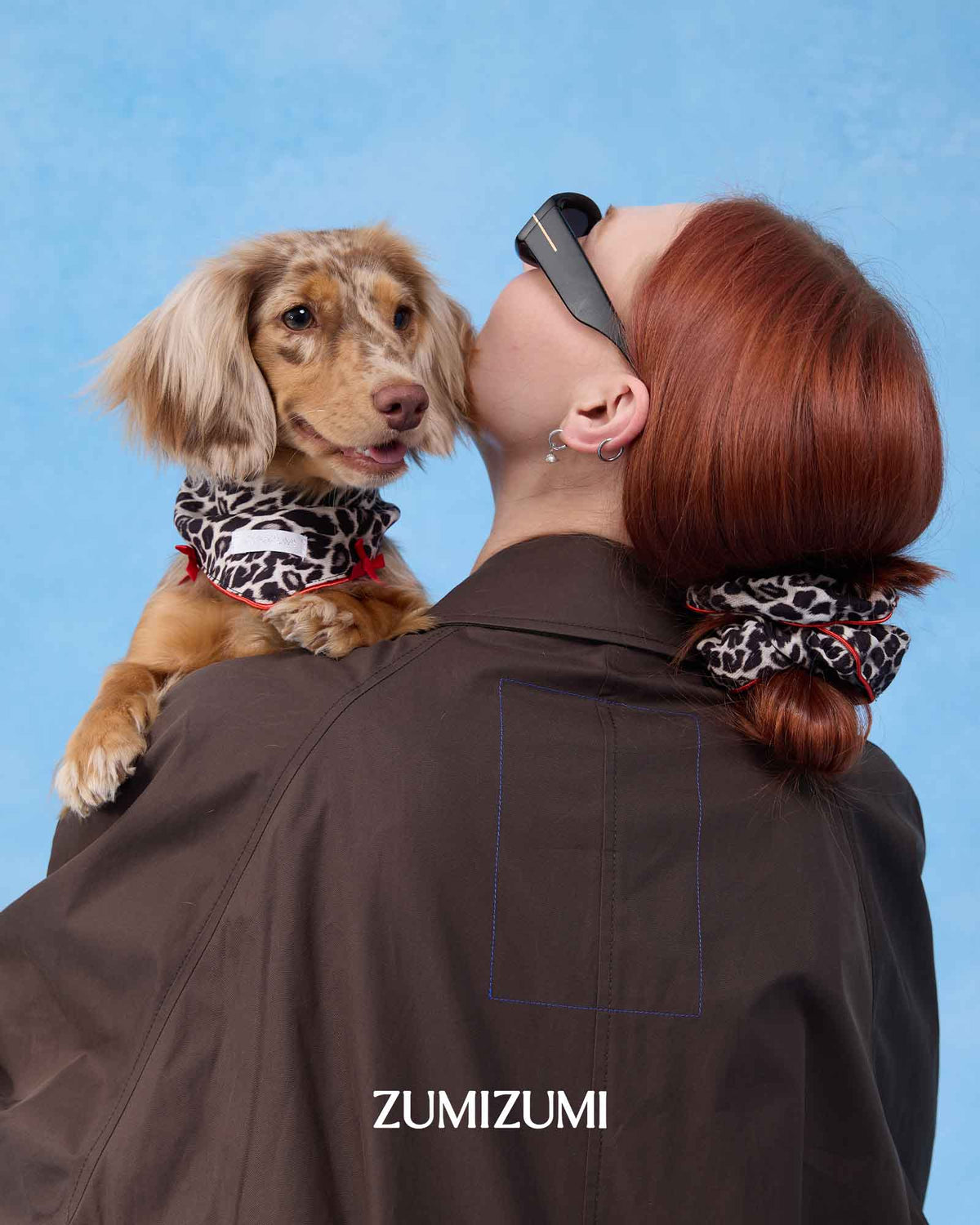 ZUMIZUMI Wild Scrunchie in Red & Leopard