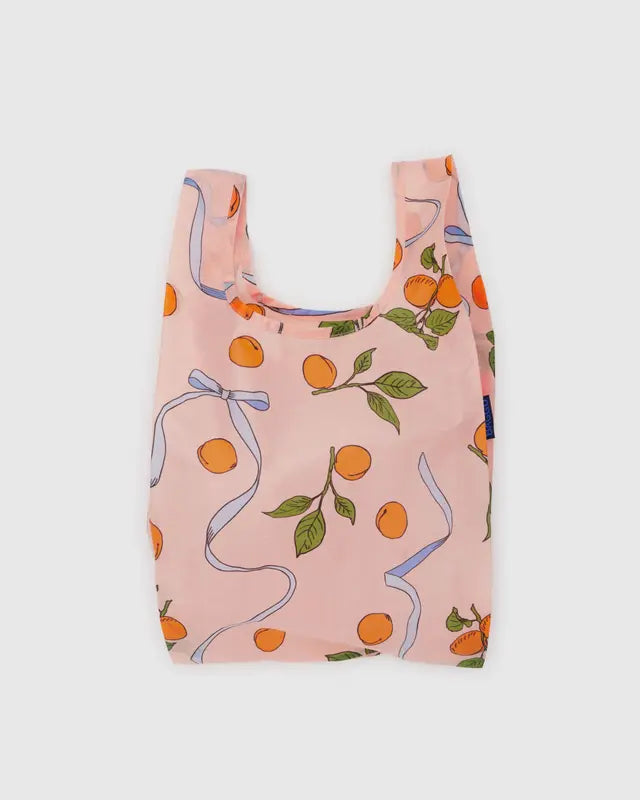 BAGGU Baby Reusable Bag in Apricots & Ribbons