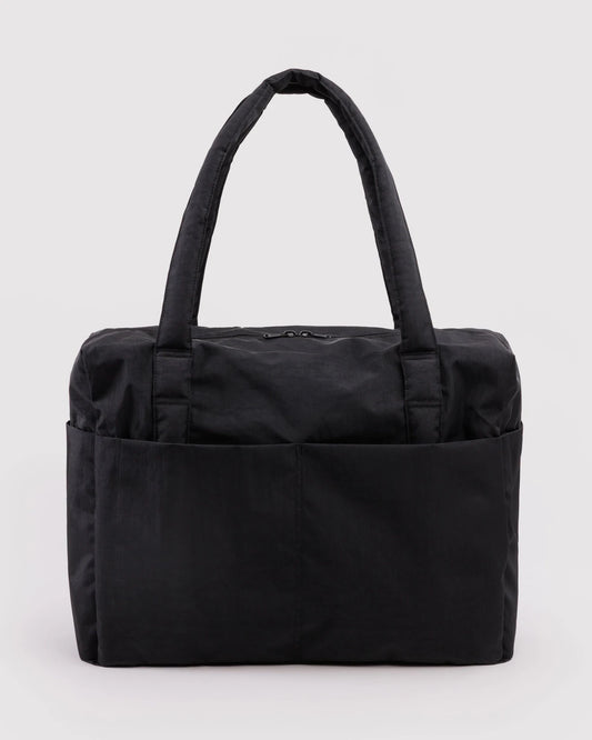 BAGGU Cloud Carry-on in Black colour on grey background