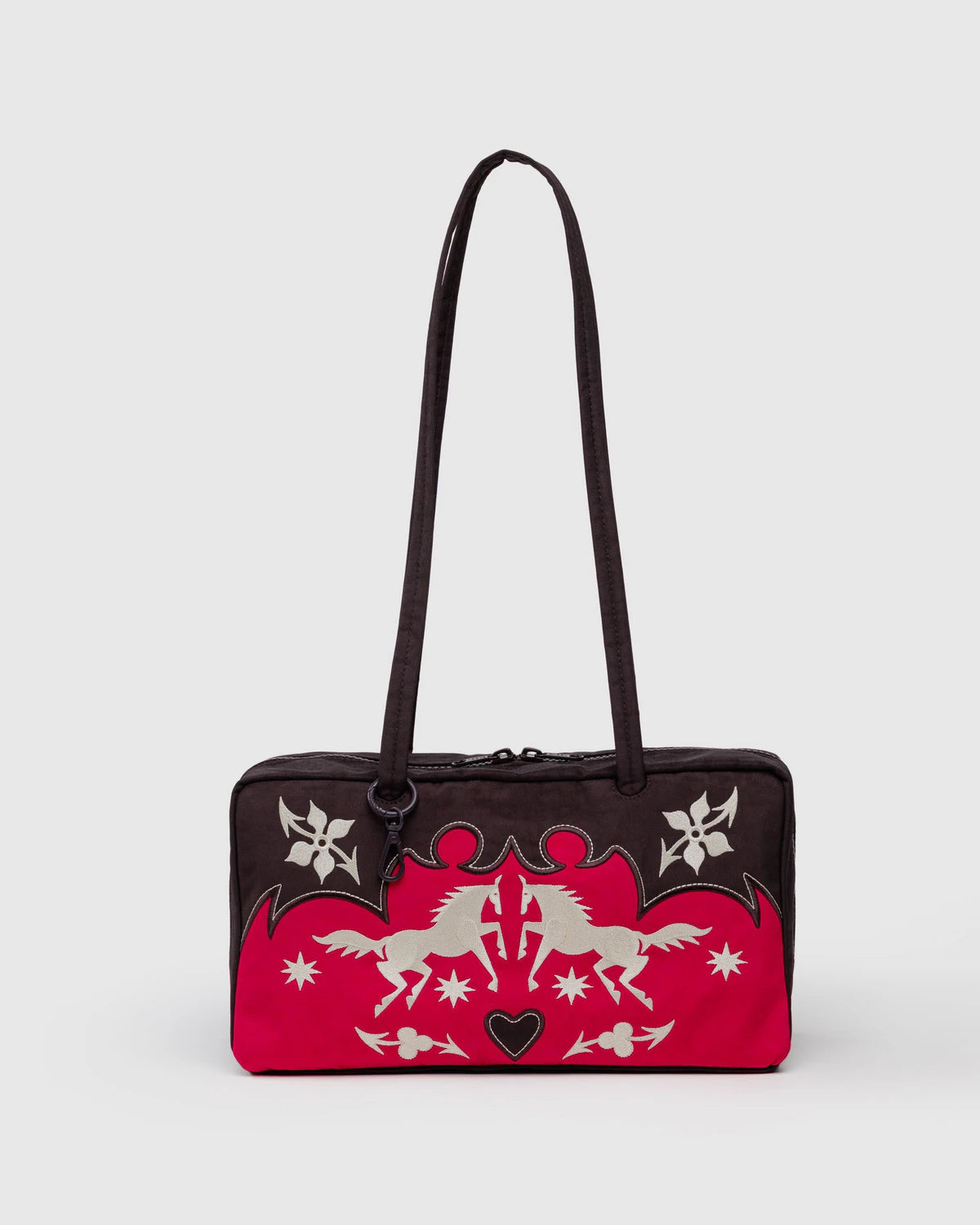BAGGU Medium Nylon Bowler Bag in Western Applique