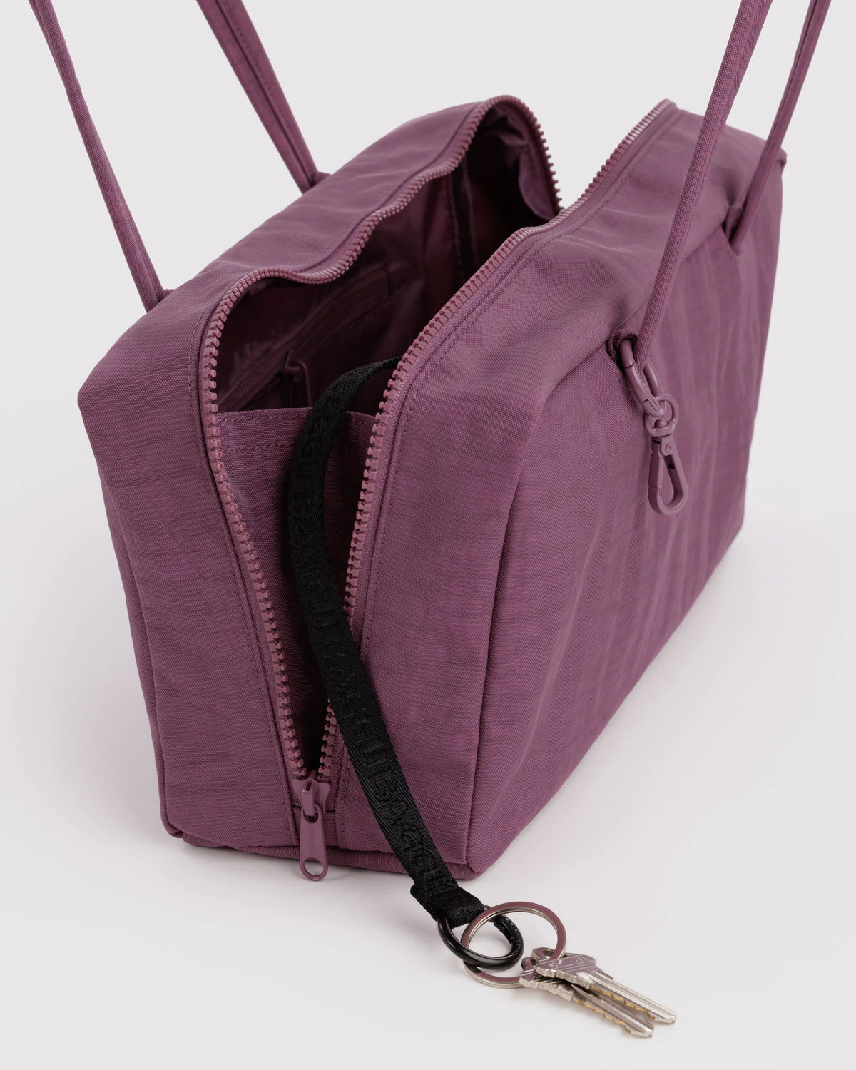 BAGGU Nylon Bowler Bag in Wild Plum