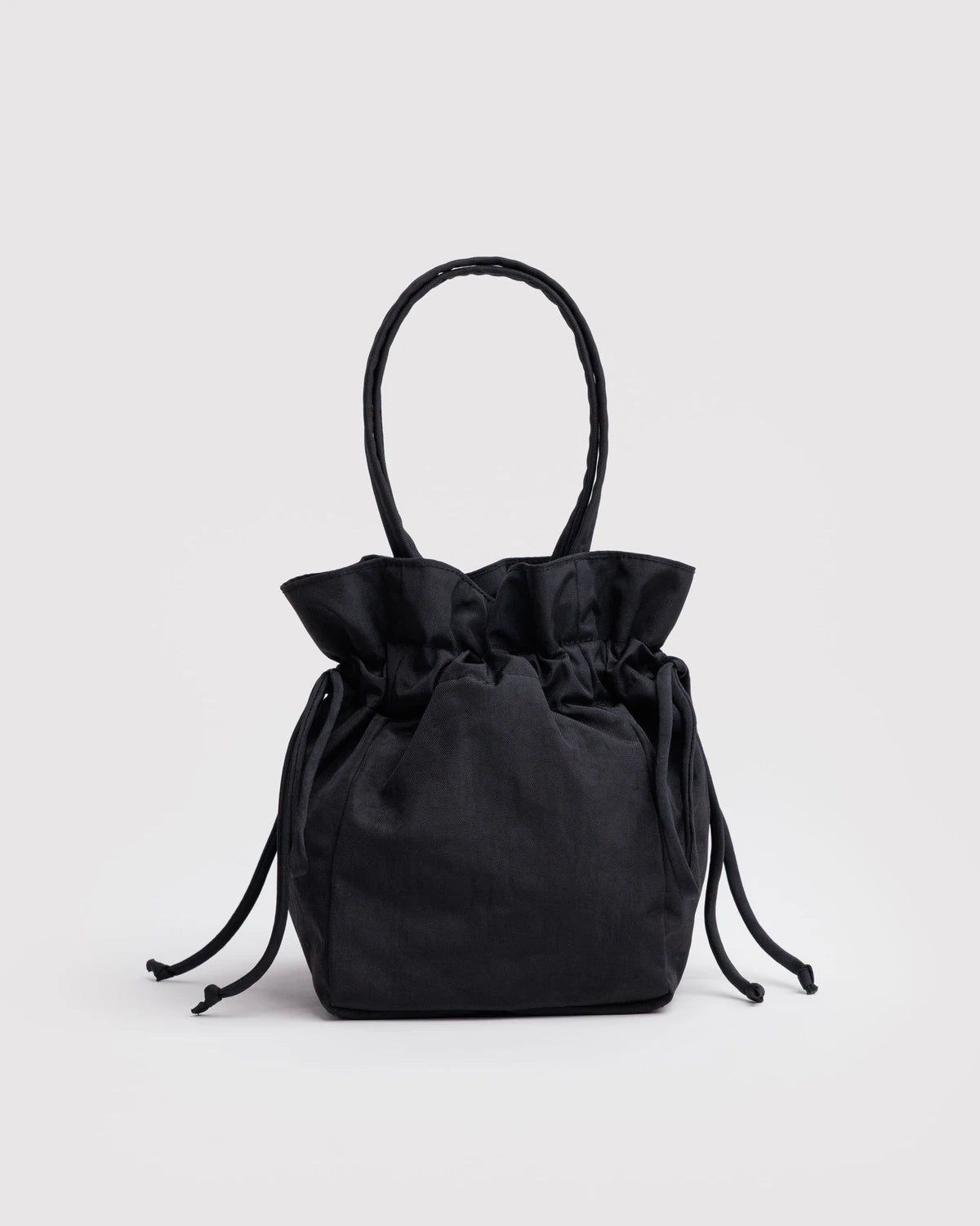 BAGGU Nylon Drawstring Bag Black