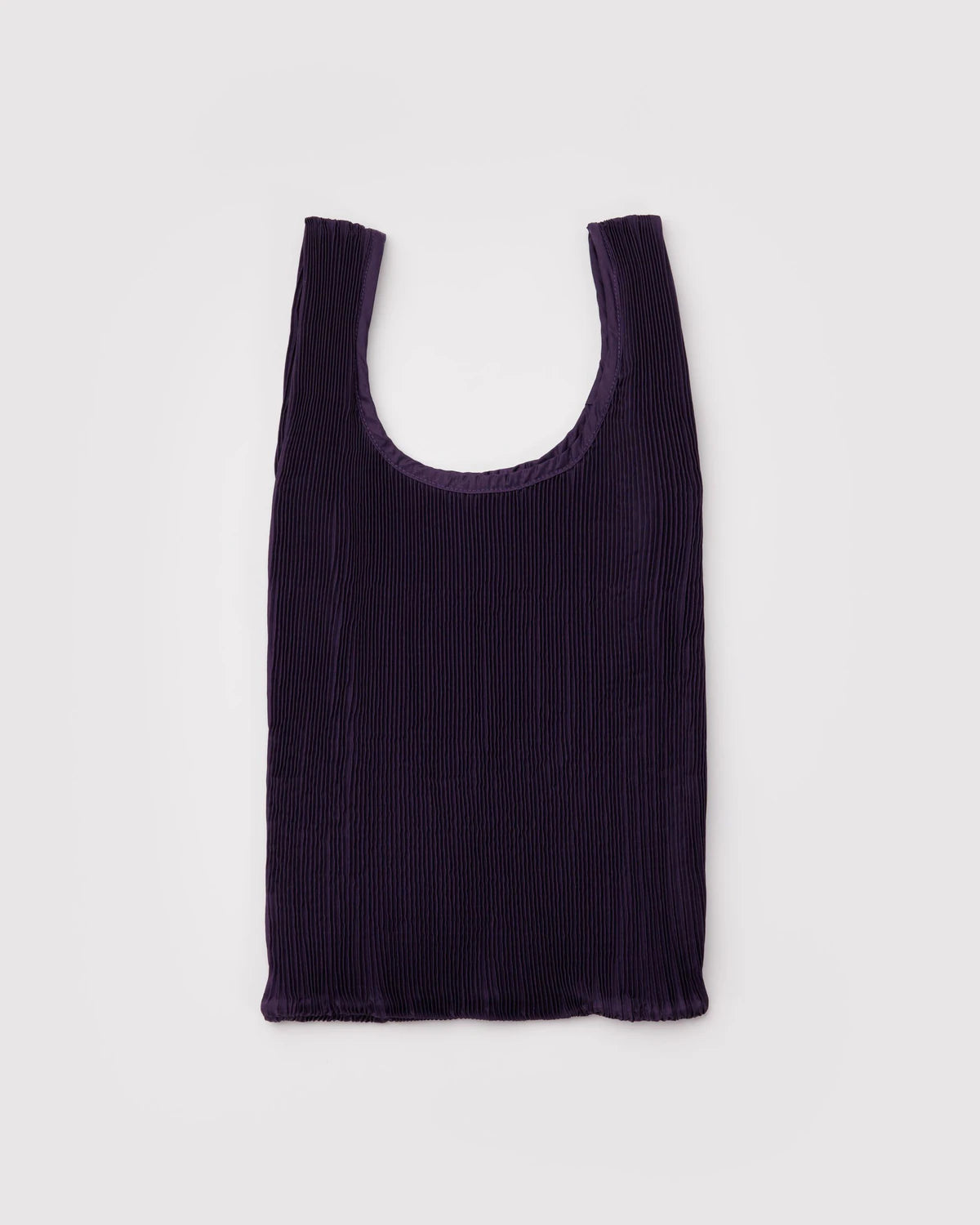 Purple ribbed tank top on a white background