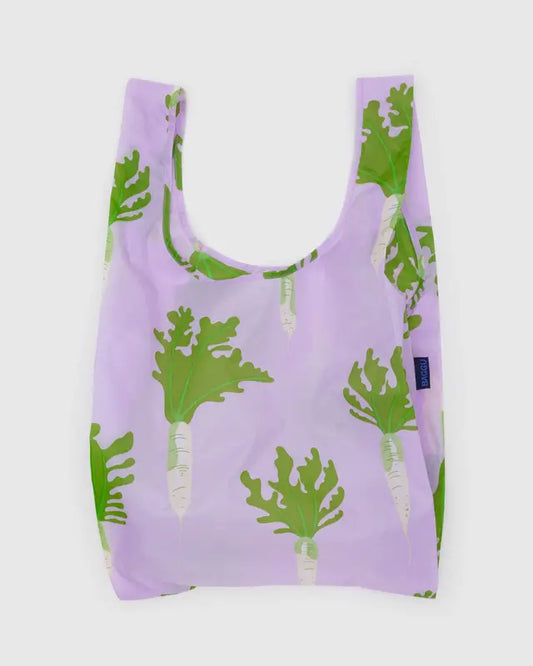BAGGU Standard Reusable Bag in Daikon Pink pattern