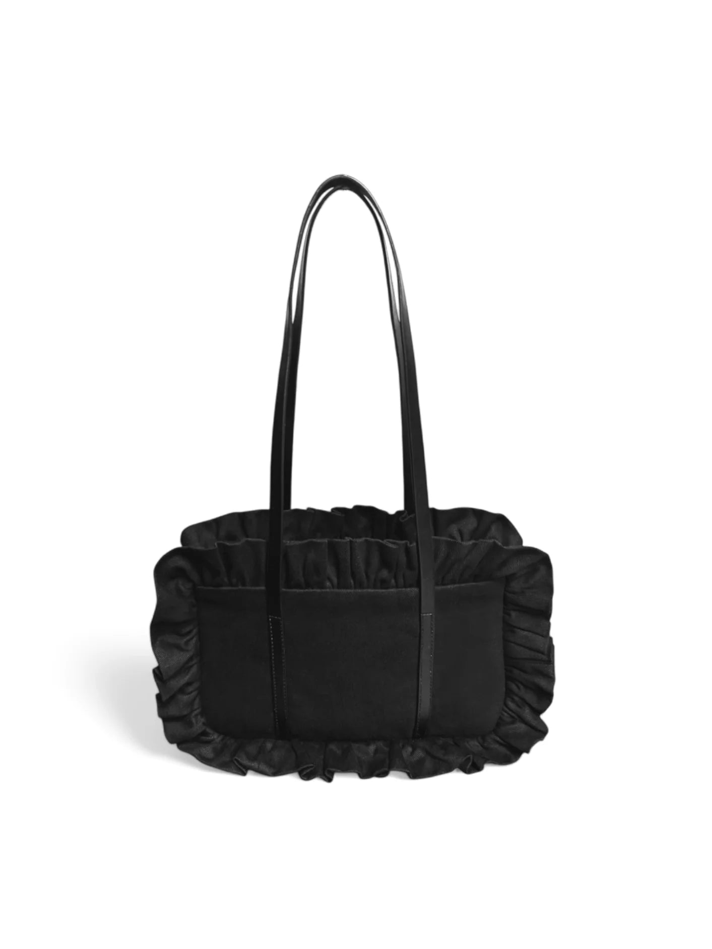 BAGGY London Bowler Bag in black on a white background