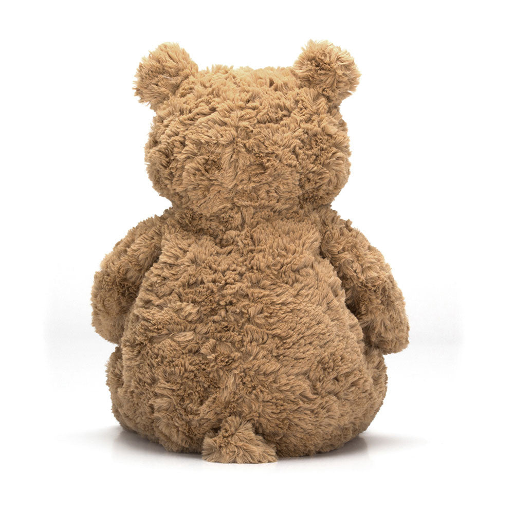 soft toy brown bear backside