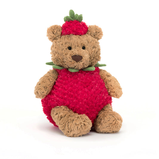 Jellycat Bartholmew Bear Strawberry soft toy