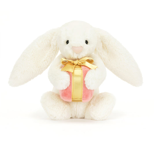 jellycat bashful bunny with present