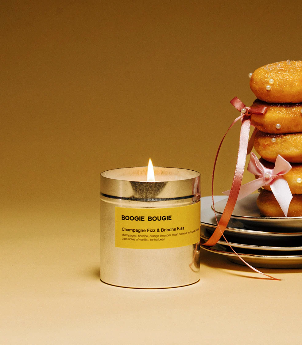 Boogie Bougie Champagne Fizz & Brioche Kiss Candle