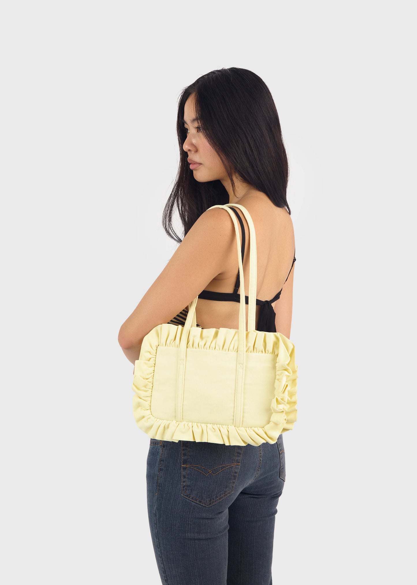 BAGGY London Bowler Bag - Butter Yellow