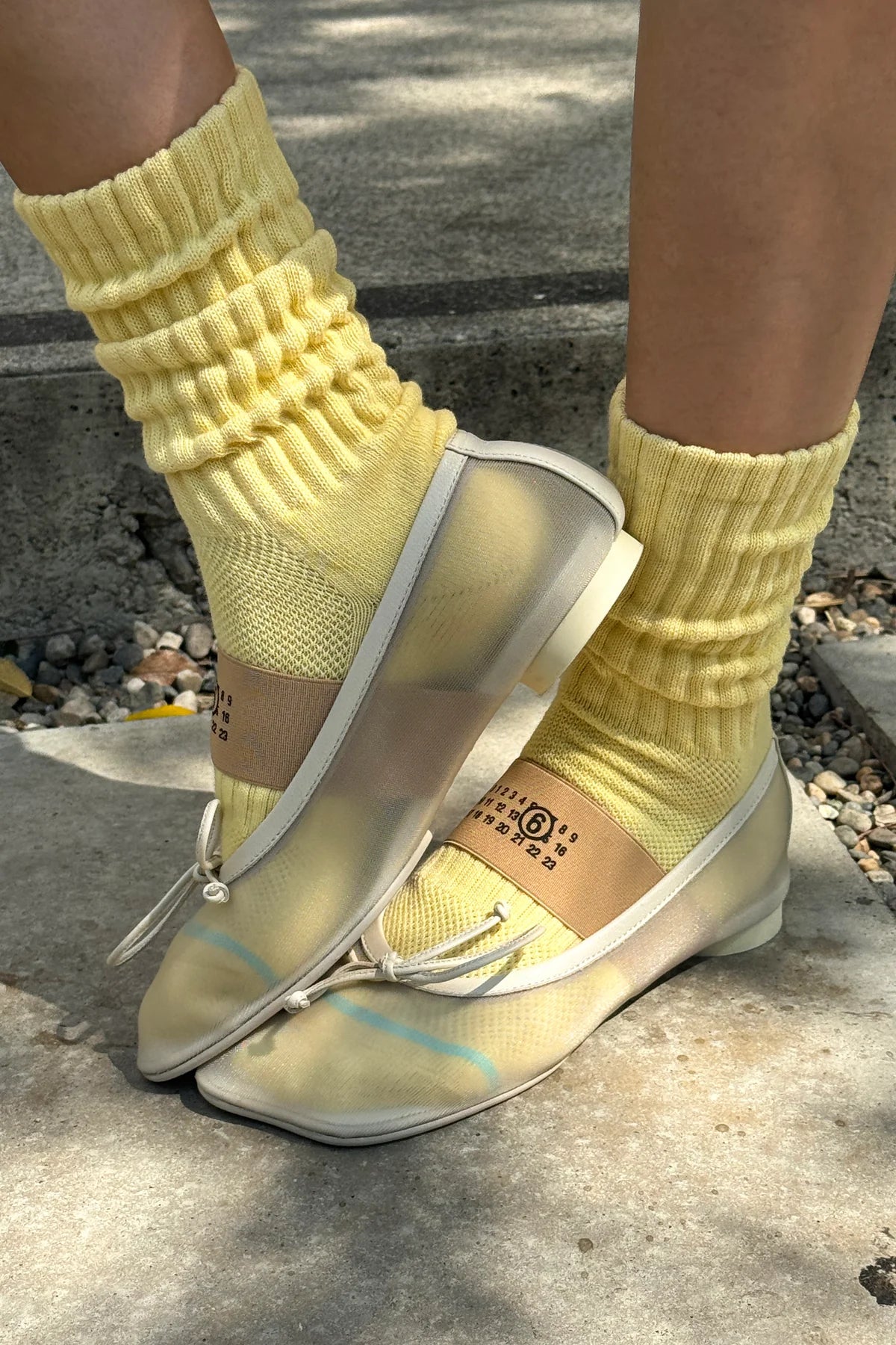 Le Bon Shoppe Ballet Socks - Pale Yellow