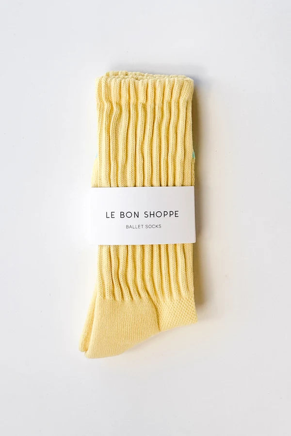 Le Bon Shoppe Ballet Socks - Pale Yellow