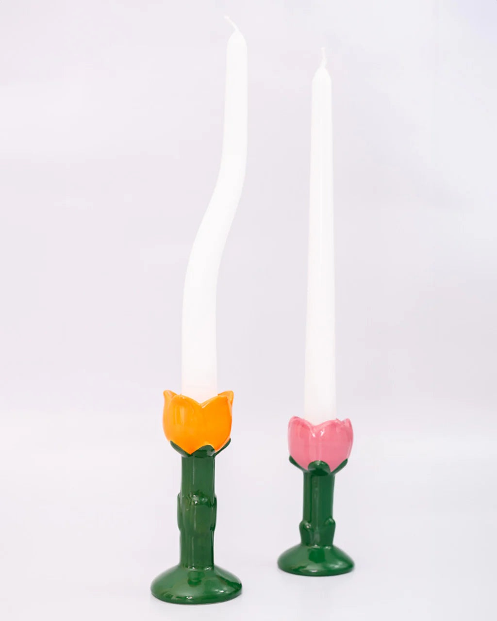 Ban.do Ceramic Candle Holder Set Flowers