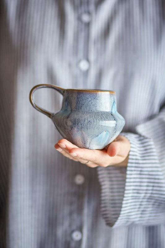 Bloomingville Bessie Stoneware Blue Mug