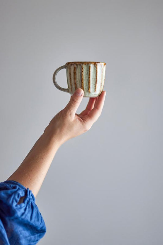 Bloomingville Fleur Nature Stoneware Cup