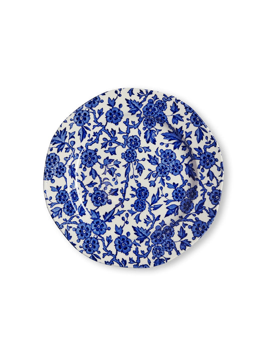 Burleigh Blue Arden Plate 19cm side plate on a white background 