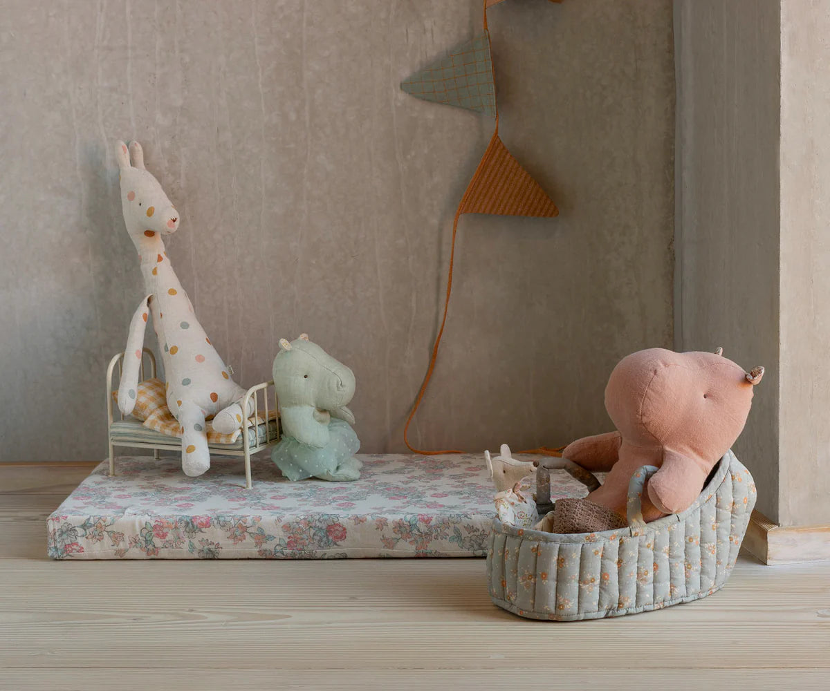 Maileg Large Carry Cot - Blue