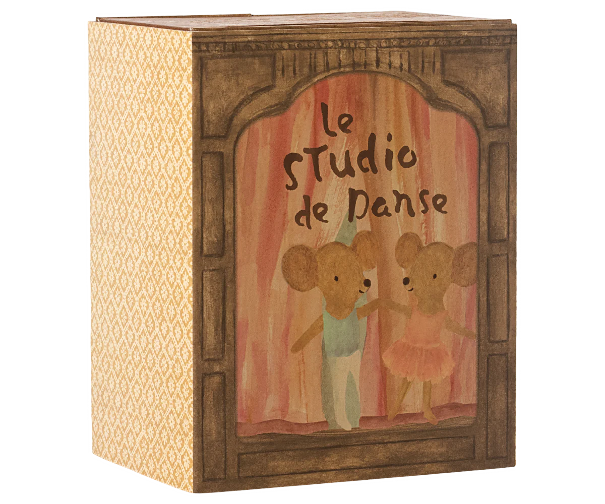 Maileg Ballet Mice in Dance Studio - Little Sister and Brother