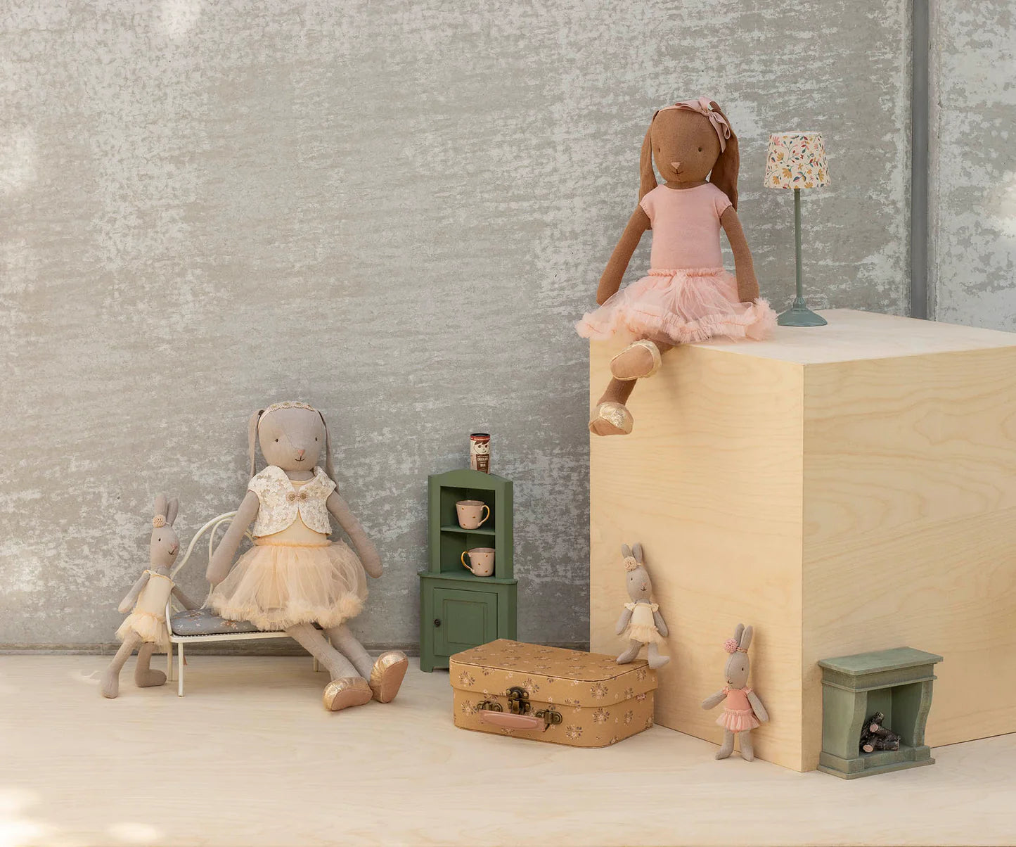 Maileg Micro Rabbit | Ballet Suit and Skirt | Cream